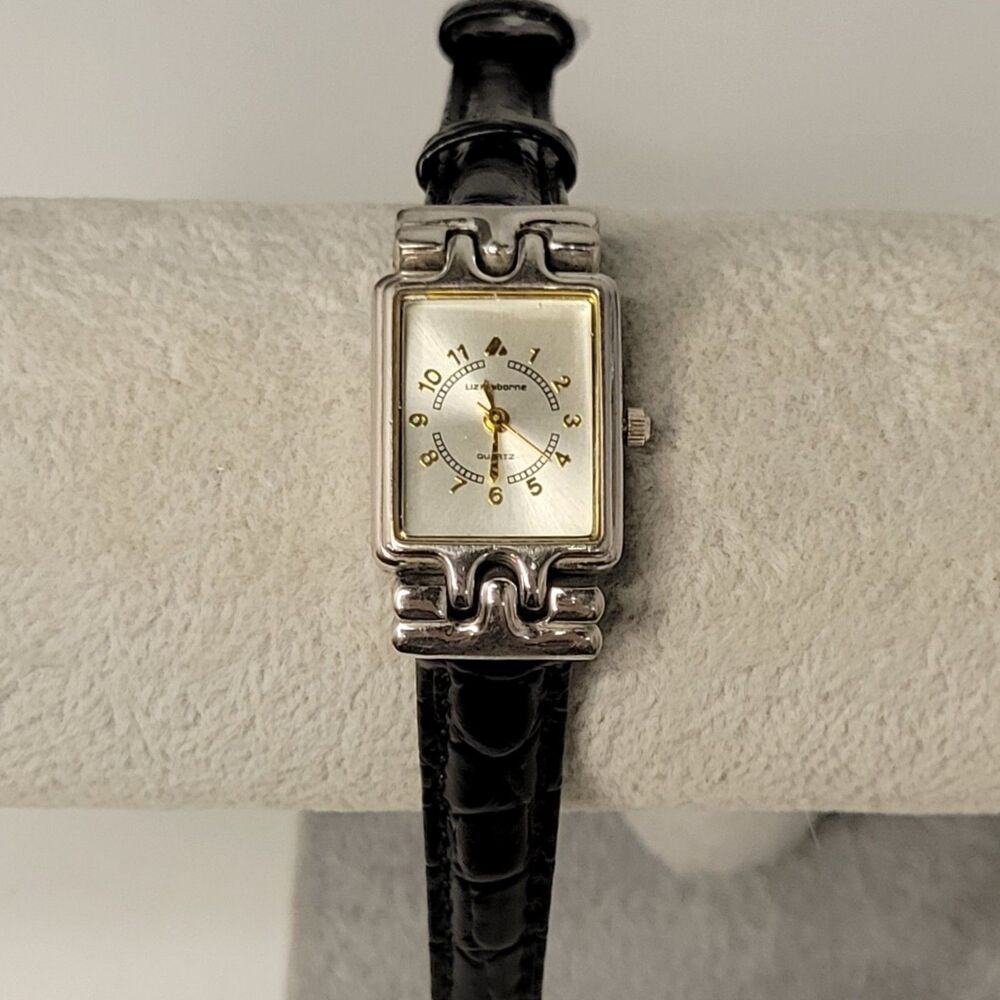 Liz Claiborne Women's Quartz Watch Black Band